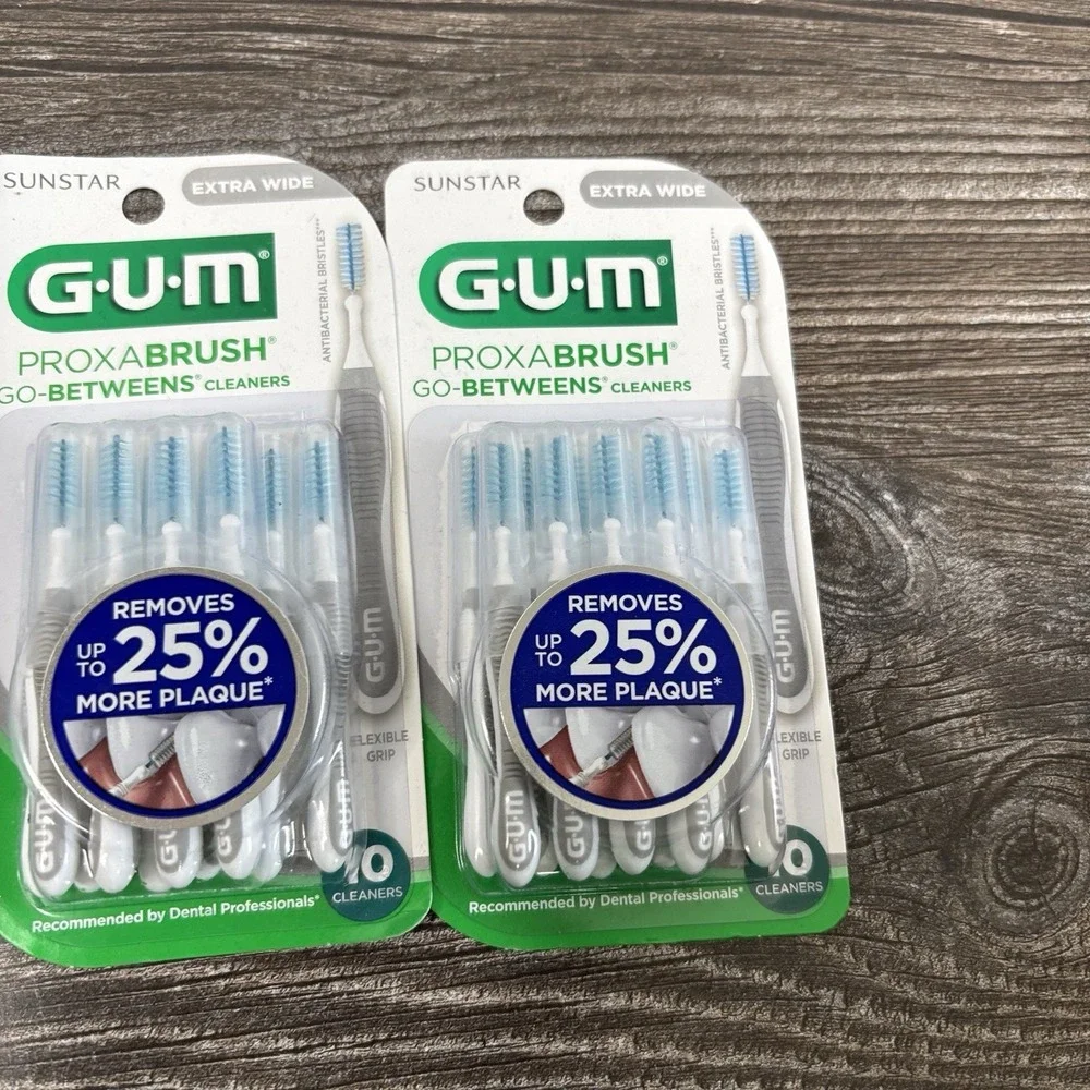 GUM Proxabrush Go-Betweens - Extra Wide - Interdental Brushes Lot Of 3 30 Total